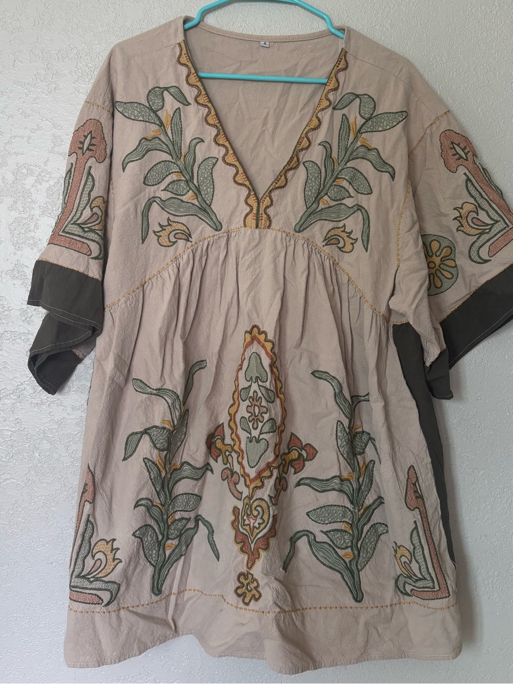 Oversized boho style dress